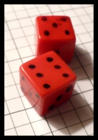 Dice : Dice - 6D Pipped - Red Hand Detailed - Ebay Jan 2012